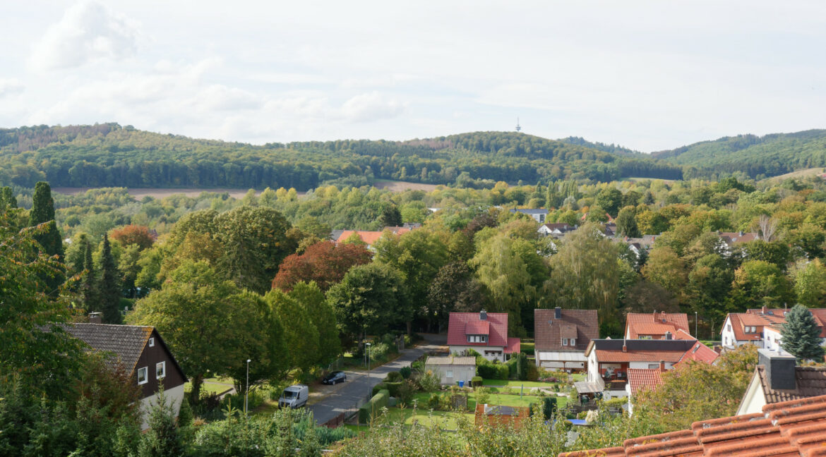 Fernblick vom Obergeschoß aus