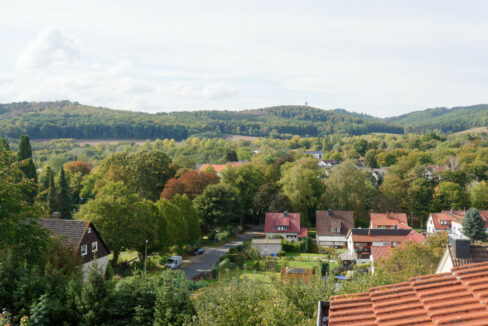 Fernblick vom Obergeschoß aus